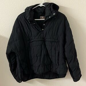 Free people movement black pippa packable pullover puffer size small